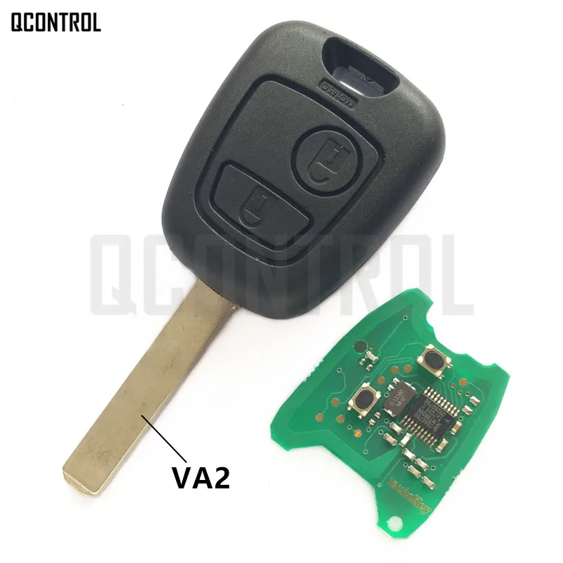 QCONTROL Автомобильный Дверной замок дистанционный ключ костюм для CITROEN C2, C3 Pluriel 2003-2006, 2 кнопки