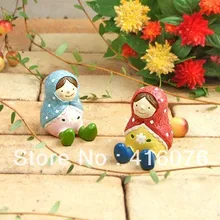 6 шт./лот, дизайн, Мини Русская Матрешка, кукла из смолы, украшение для дома, подарок на день Святого Валентина A1011