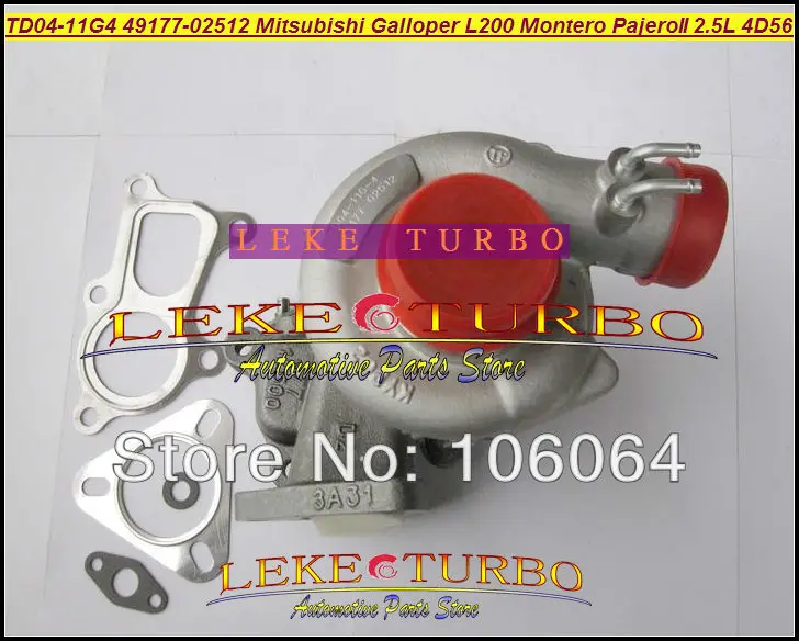TD04 49177-02512 турбокомпрессор с водяным охлаждением турбонагнетатель для Mitsubishi L200 Montero PAJERO II для hyundai Galloper T 4D56Q EC 4D56 2.5L