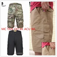 Тактические Короткие штаны EMERSON, всепогодные уличные шорты, спортивные камуфляжные джемы, Мультикам, загар, OD, черные, ACU WL