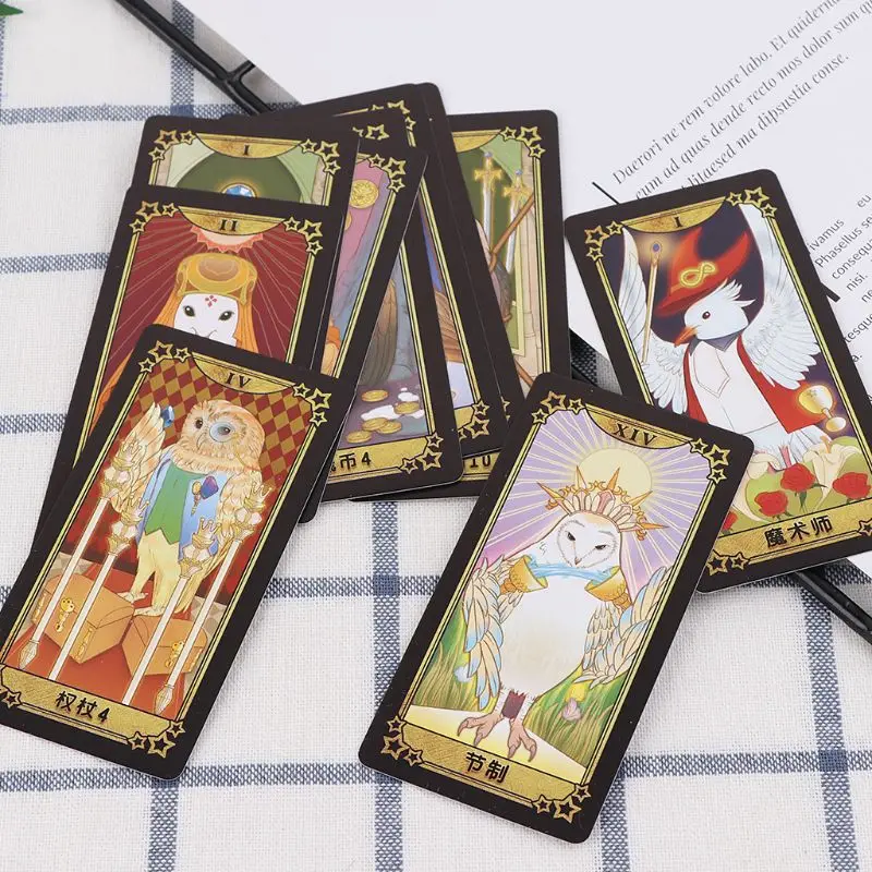 

Student Tarot Cards With Colorful Box Mysterious Divination Astrology Board Game
