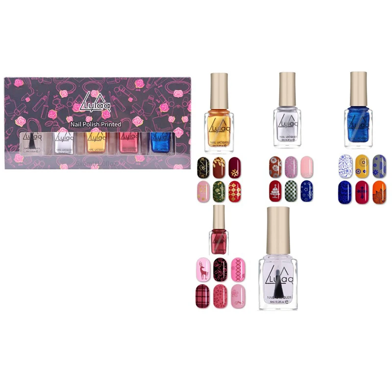 

Lulaa Set Nail Print Drawing Nail Polish Nail Supplies