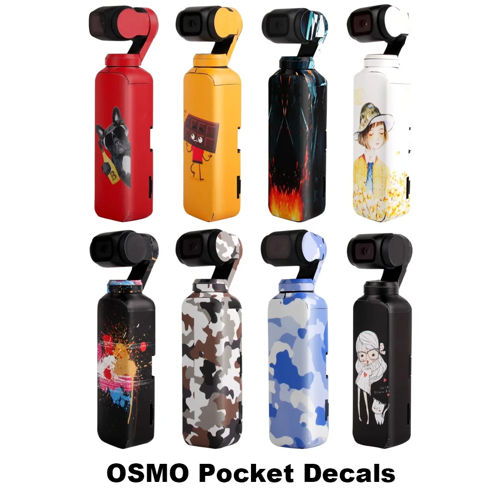 

Skin Sticker for DJI OSMO POCKET Handheld Gimbal Camera Stabilizer Colorful Camouflage Decals Film Protective Cover Waterproof