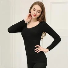 Сексуальное нижнее белье термобелье круглый воротник плотный красивый термальный нательный костюм культивировать свою мораль BN1613