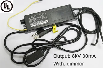 

80W UL Certification Neon Light Transformer Power Supply Neon Sign Electronic High-frequency Ballast With Dimmer Switch 8KV30mA
