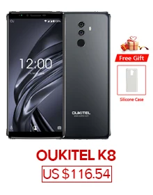 OUKITEL K6 18:9 полный дисплей разблокировка лица 6,0 ''FHD 6 ГБ ОЗУ 64 Гб ПЗУ MT K6 763 Восьмиядерный 21 МП 4 камеры 6300 мАч NFC мобильный телефон