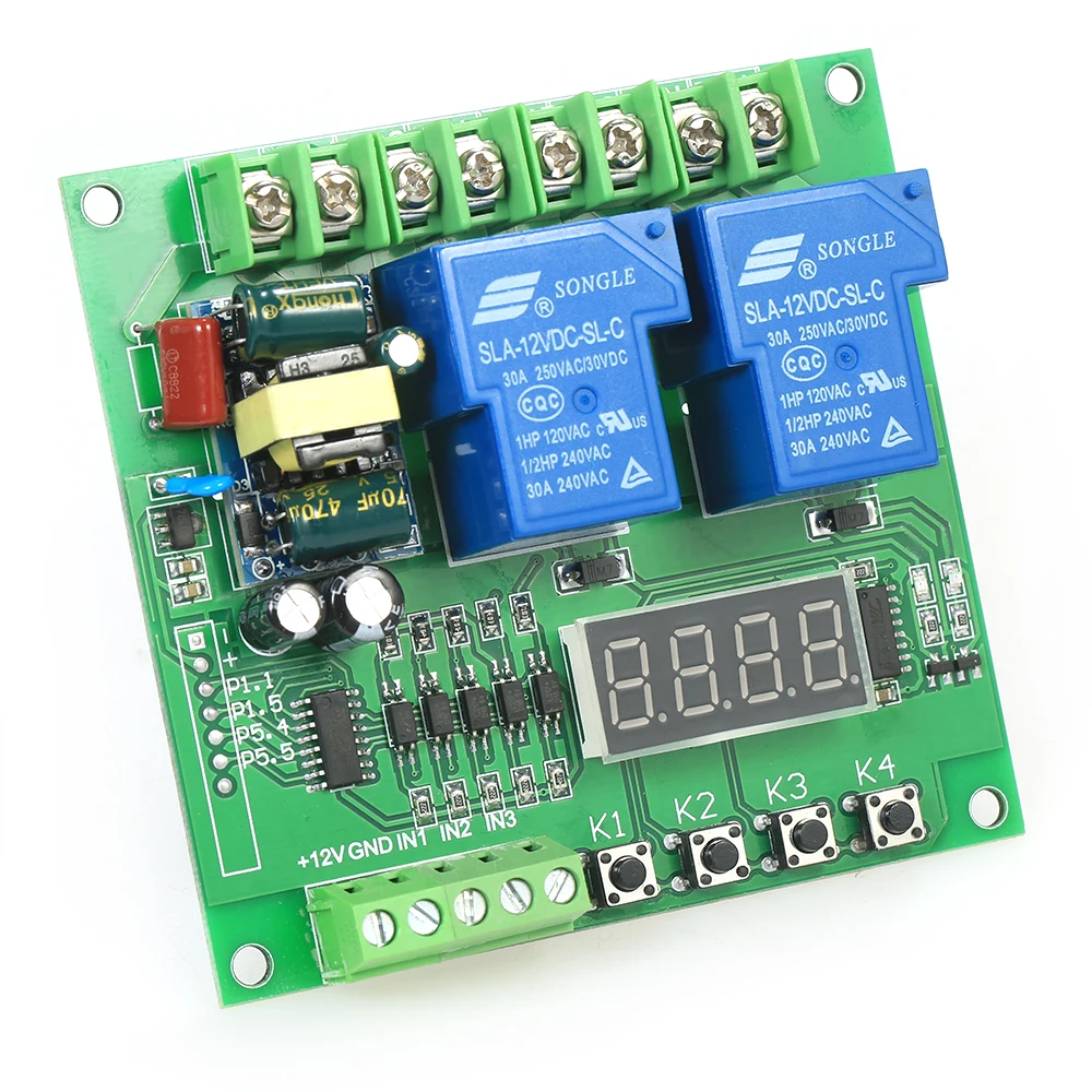 220V 2-канальный драйвер двигателей щит 30A светодиодный интерфейсный модуль платы