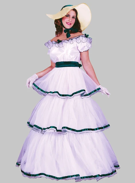 New Silk Short Shipping Southern Belle Costume Victorian