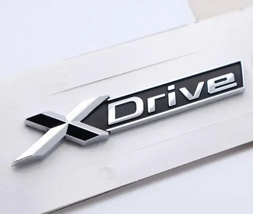 

2pcs New Car Styling 3D ABS Plastic Xdrive Trunk Rear Boot Badge Emblem Sticker
