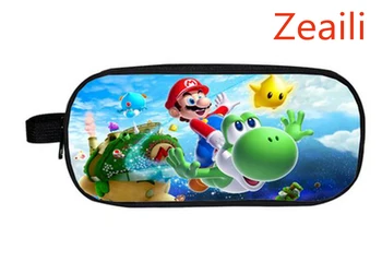 

Mario Boy Girl Cartoon Pencil Case Bag School Pouches Children Student Pen Bag Kids Purse Wallet Gifts