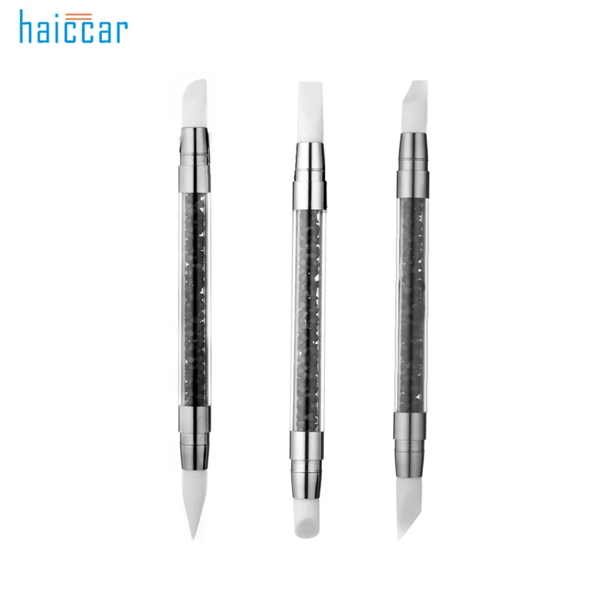 

Brushes for manicure HAICAR 1 Tip Pro Silicone UV Gel Nail Art Brush Set Painting Moulding Pen Modeling Nail Brush Pretty