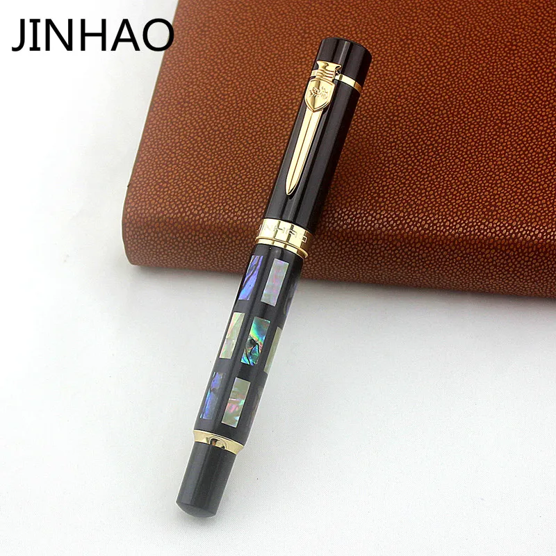 

JinHao 650 High Quality Fountain Pen Luxury shell Calligraphy Ink Pen 0.5MM or 1.0MM Nib Business Gift