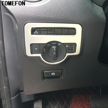 

For Benz V Class Vito W447 2014-2016 ABS Chrome Inner Head Light Switch Button Cover Trim 1pcs Car Accessories Styling