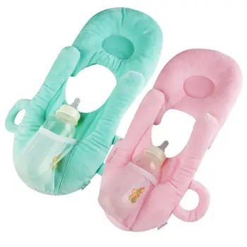 

Washable functional Useful Anti Roll Prevent Flat Head Support Neck Memory Foam Newborn Infant Baby Nursing Solid Color Pillow