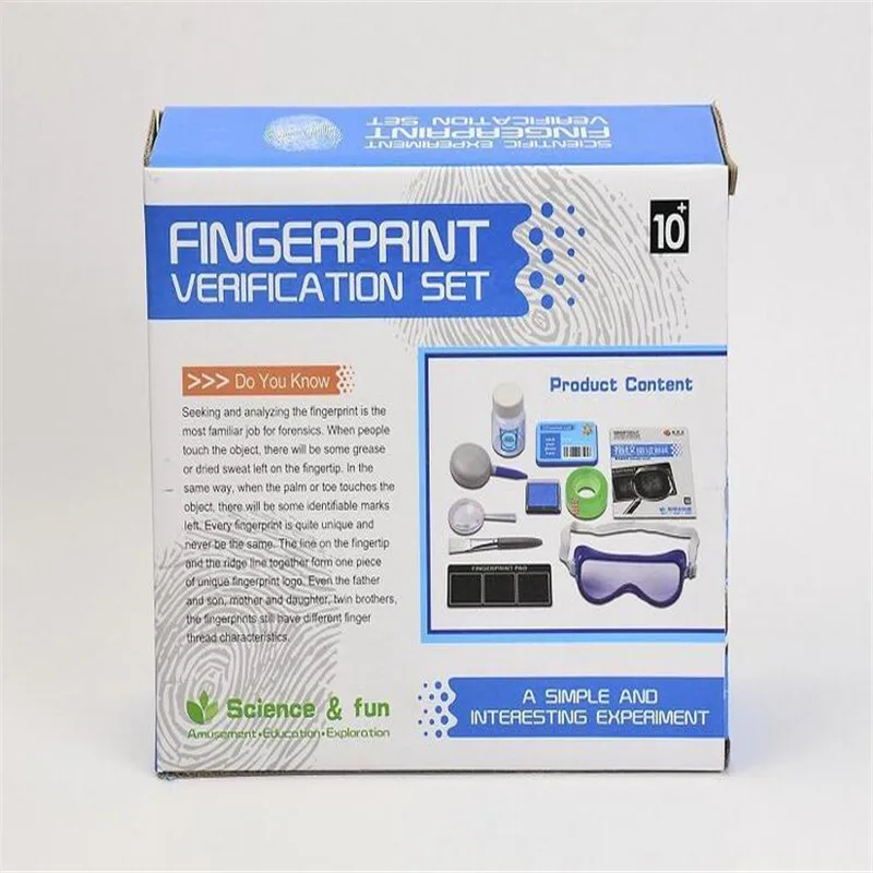 DIY Fingerprint Analysis Toy Fingerprint Identification Kit Game Creative Teaching Aid For Science Experiment (12)