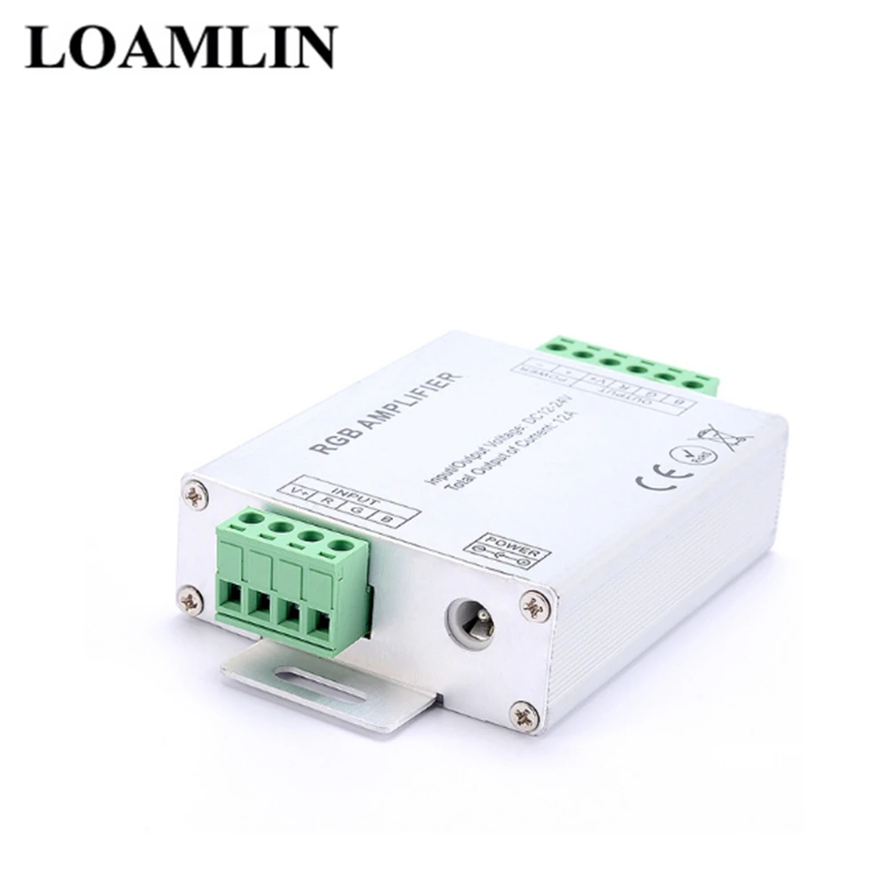 Светодиодный RGB усилитель DC12 24V 12A светодиодный контроллер для 5050 3528 2835 SMD