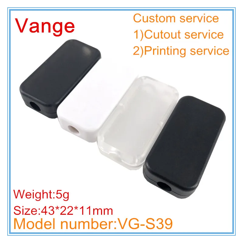 

4pcs/lot small outlet box 43*22*11mm ABS case plastic junction box housing for cable transformer electrical product