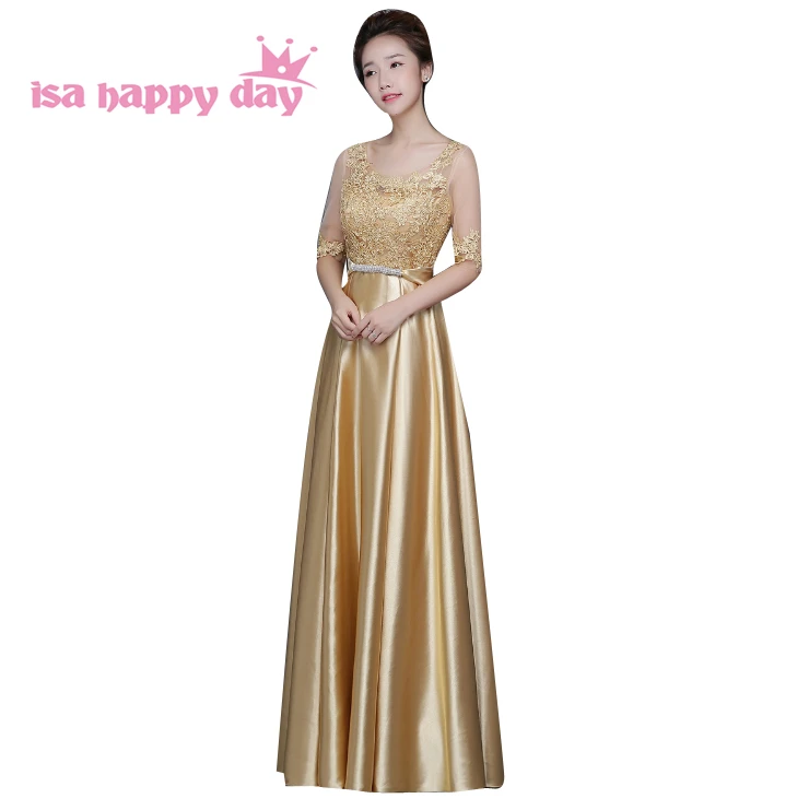 gold floor length gown