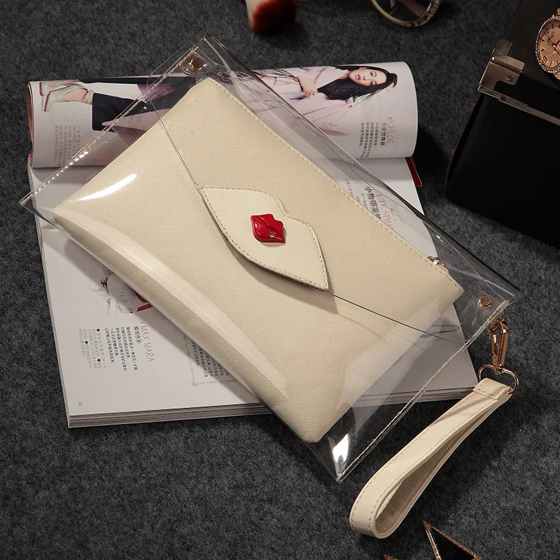 

Designer Shoulder Bag Women Transparent Envelope Jelly Clear Beach Chain Bag Crossbody Bags for Women Sac a Main Femme 40