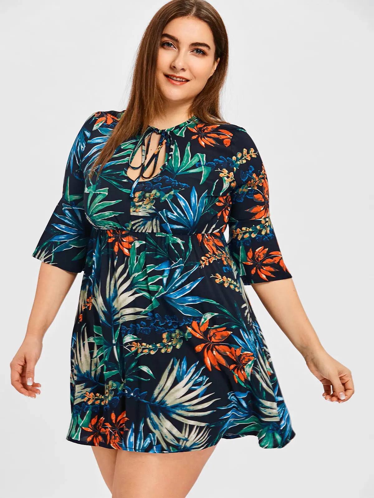 tropical print womens dresses