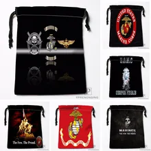 Пользовательские Usmc битва закаленные Сумки на шнурке Печать Путешествия хранения мини мешок плавать Пешие прогулки игрушка мешок размер 18x22 см#180412-11-37