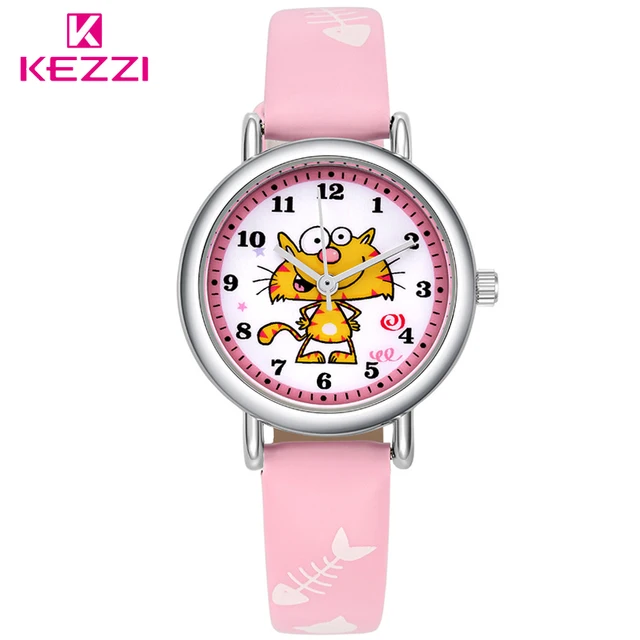Kezzi New Cartoon Lovely Children Watch Girl Kids Quartz-Watch Leather watchstra Kezzi New Cartoon Lovely Children Watch Girl Kids Quartz-Watch Leather watchstra