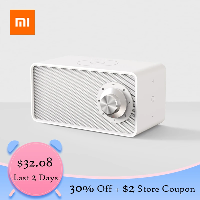 

Xiaomi Bluetooth 5.0 Speaker White Noise Mechine Qi Wireless Charger Wireless Speaker With Mic For iPhone XS/X/8/7/6 Huawei