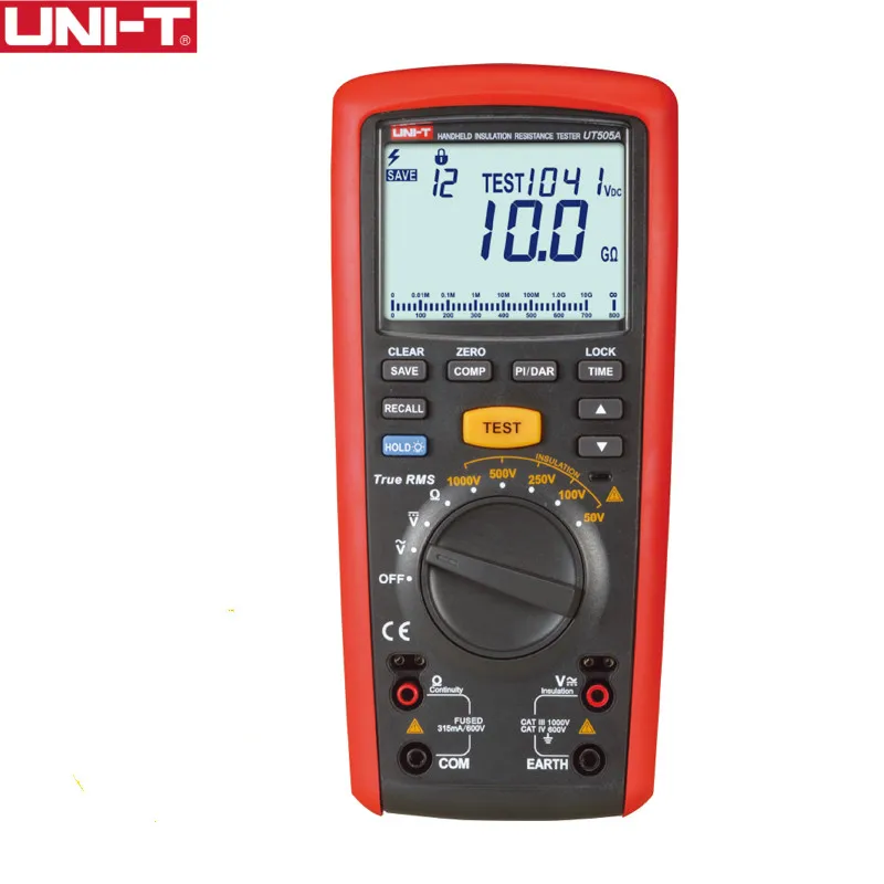 Цифровой измеритель сопротивления изоляции вольтметр Омметр UT505A 1000 в|insulation resistance meter|uni-t ut505ainsulation |