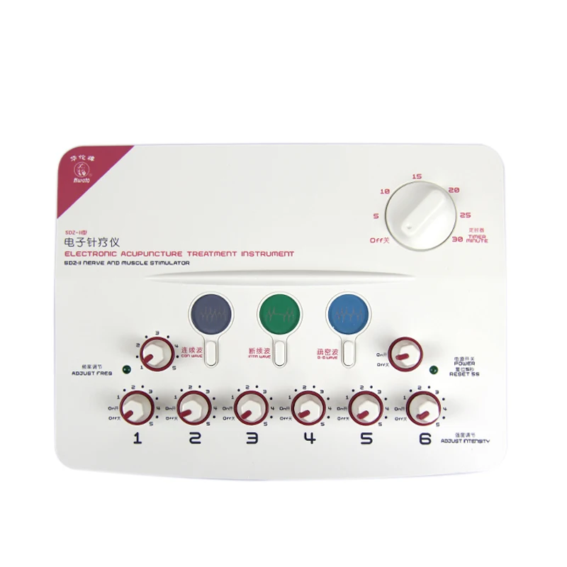 Goede 20% OFF 6 Output Warm naald microcomputer Elektrische acupunctuur naald moxibustion moxa therapeutische apparatuur Apparaat SDZ 2