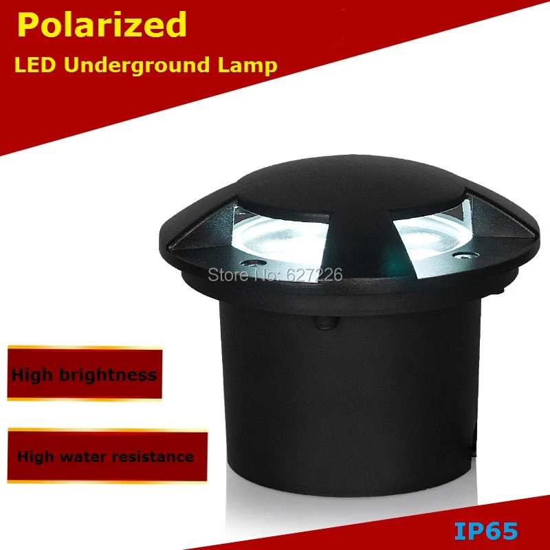 

Polarized light 9W LED Underground Ligjht 12V 24V IP65 Waterproof CE ROHS Outdoor Landscape Lighting single color lamp 4PCs/Lot