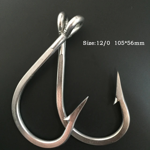 Stainless Steel Fishing Hook  Fishhooks - Cn03 12/0 10 Stainless