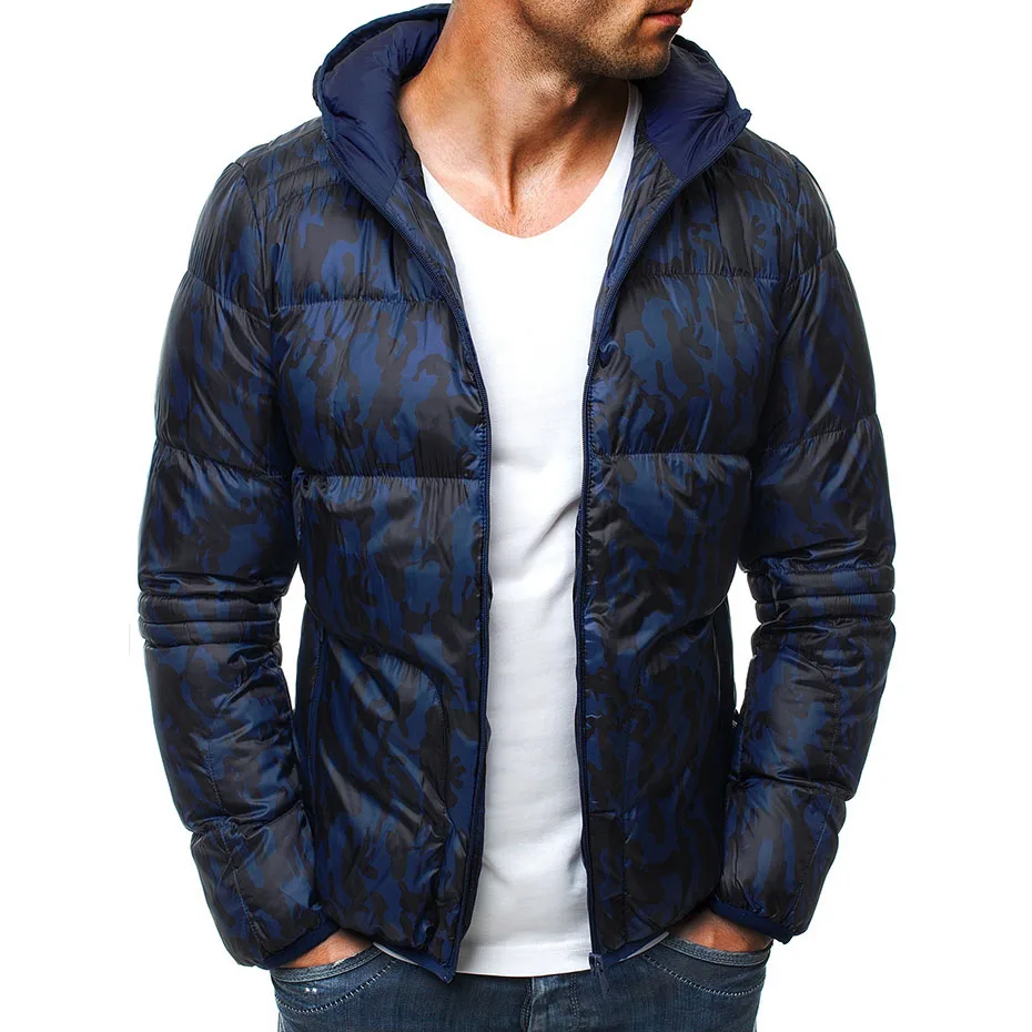ZOGAA зимняя куртка для мужчин одежда Новинка 2018 года хлопковой подкладкой толстые куртки парка Slim Fit с длинным рукавом стеганая верхняя