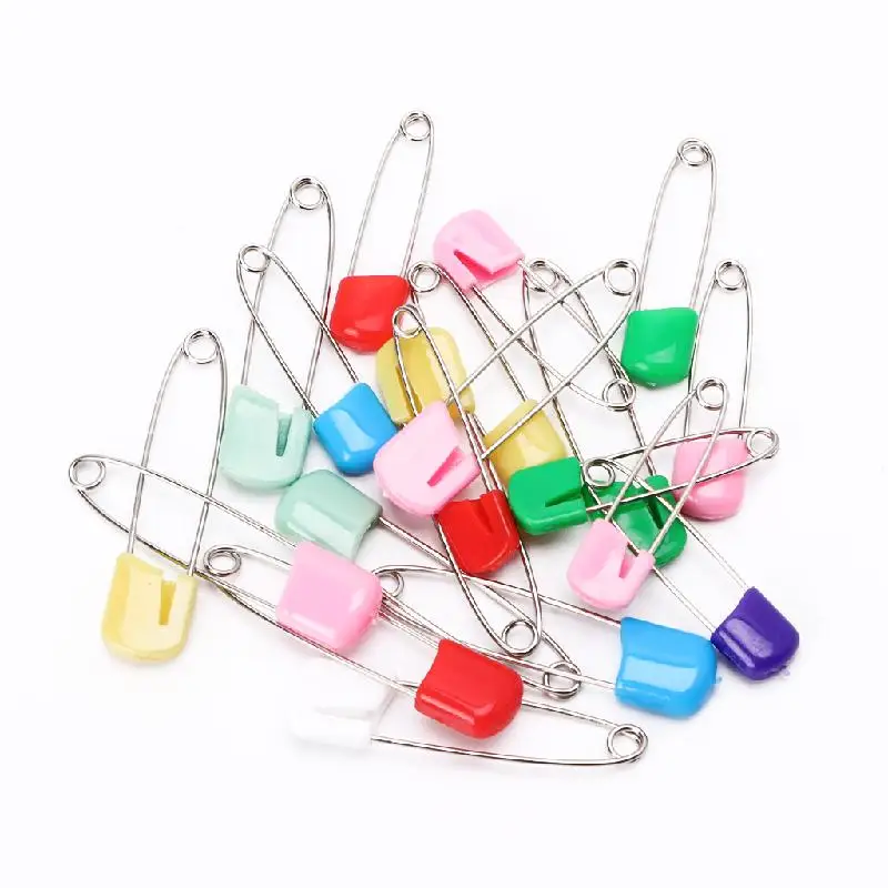

New 20Pcs Baby Infant Child Cloth Nappy Diaper Pins Safety Locking Holder Colorful