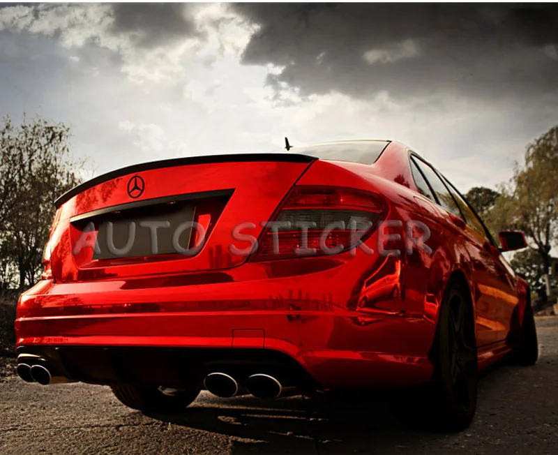 red chrome mirror vinyl car wraps 99