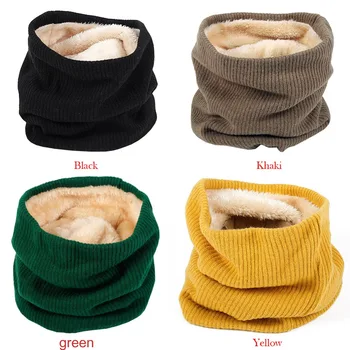 

Outdoor Winter Thick Velvet Thicken Warm Fleece Neck Warmer Cycling Scarves Men Bufanda Ski Climbing Neck Scarf Thick Velvet
