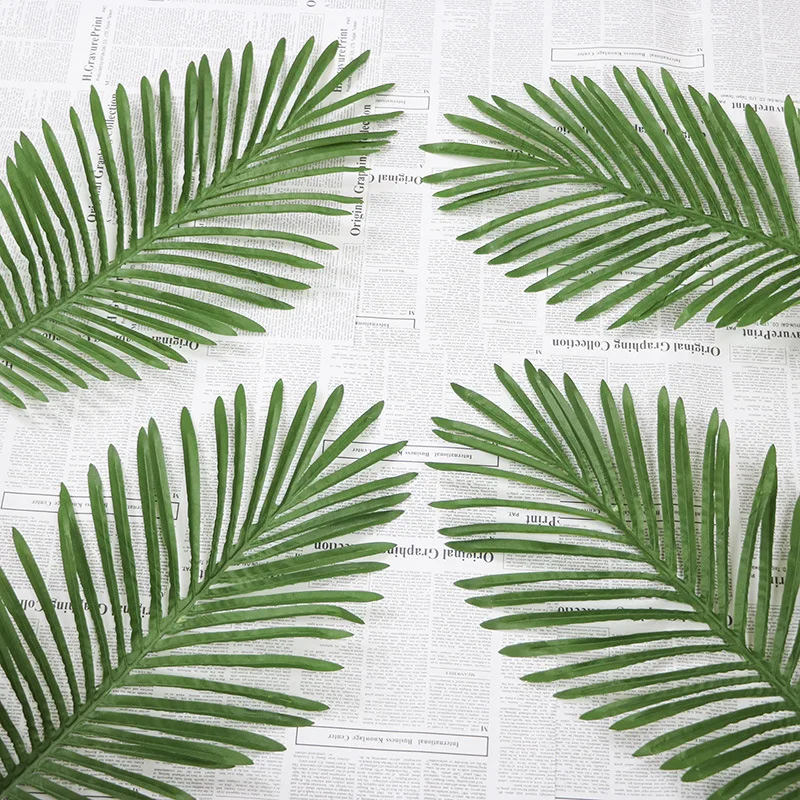 2 шт./лот Cycas Искусственный лист тропические большие Пальмовые Листья DIY водонепроницаемый поддельные листья для Гавайских Луау вечерние украшения