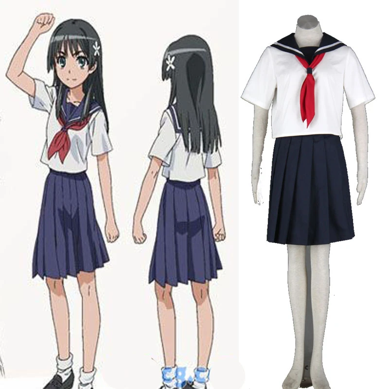 Costume De Cosplay En Satin De Ruiko Pour Fille, Uniforme Scolaire, Anime  Japonais Pour Adulte, Taille Xs-3xl - Costumes Anime - AliExpress