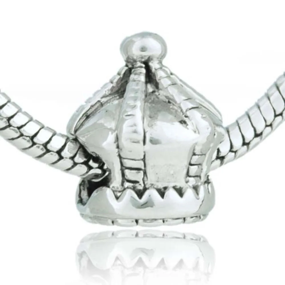 5pcs/lot Enamel Clip Crown Shape Charm safety Bead Fits European DIY