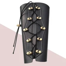 Черного цвета из искусственной кожи стрельба из лука мишень для стрельбы из лука Защита руки повязка на предплечье армгард протектор