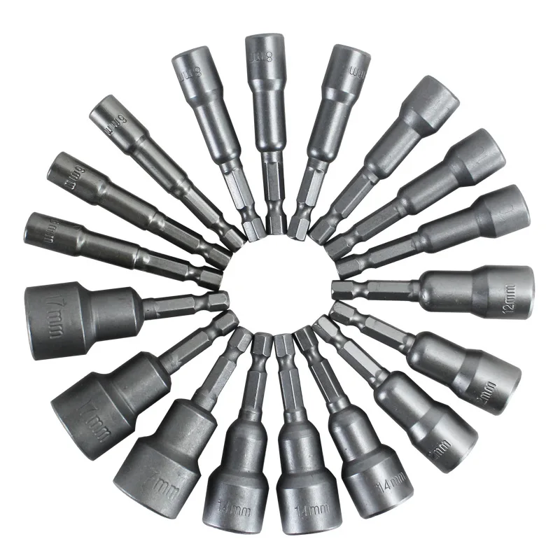  1PC Power Tool Nut Driver Set Quick Change Power Nut Driver Bit Nutdrivers Metric Socket 6mm Hex Sh