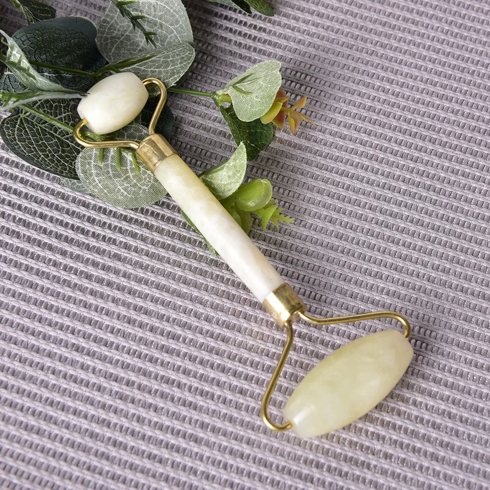 

1pcs Facial Massage Roller Natural Jade Stone For Women Men Face Body Head Neck Foot Jade Roller