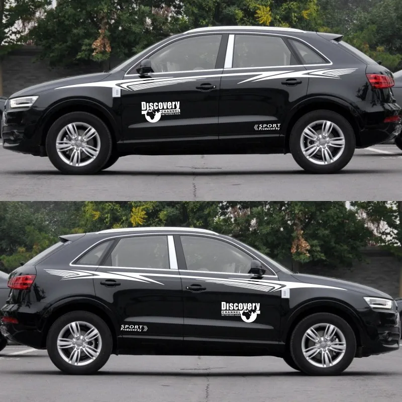 Мира Datong автомобильный стильный, для спортивного автомобиля Стикеры для Audi A1 A3 Discovery Спортивная наклейка средства ухода за кожей Боковая дверь хвост декоративный виниловый наклейка