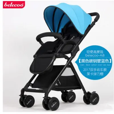 Детская коляска может сидеть откидной складной Сверхлегкий, портативный ударный двухсторонний детский зонт Новорожденный ребенок детская коляска - Цвет: F