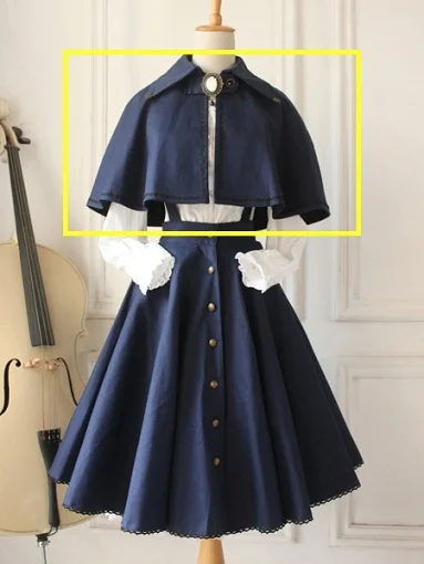 Готическое платье в стиле Лолиты; платье в викторианском стиле; винтажная юбка Лолиты SK! Новинка - Цвет: Blue cloak