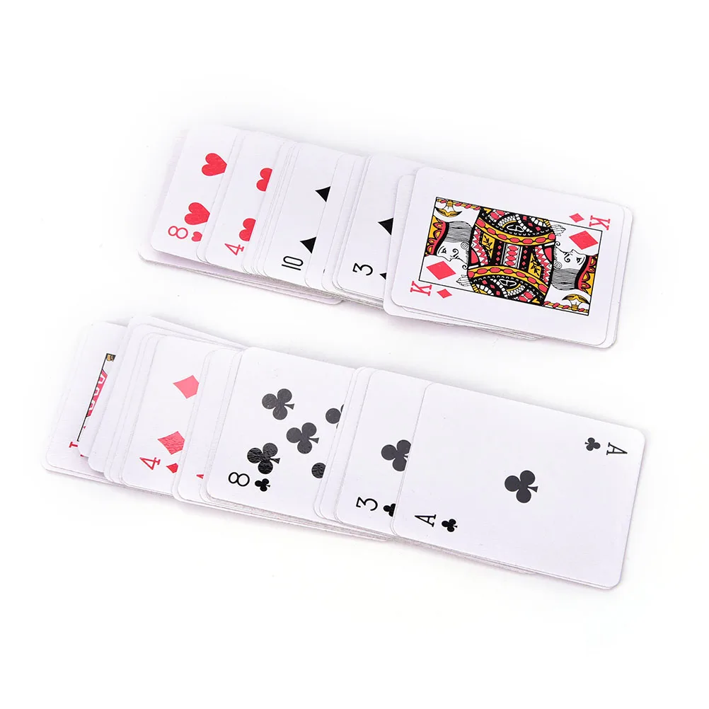 1 Набор для игры в покер, маленькие игральные карты, Семейная Игра для путешествий, 5,5*4 см