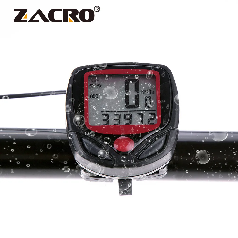 

15 Function Bike Computer with LCD Digital Display Waterproof Bicycle Odometer Speedometer Cycling Stopwatch Riding Accessories