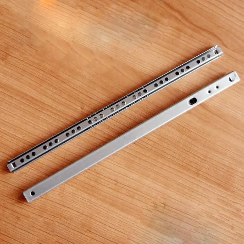 

High Quality Micro Ball Guide Two Sections 17 Wide Steel Ball Two Fold Ball Slide Drawer Steel Ball Slide Drop Shipping