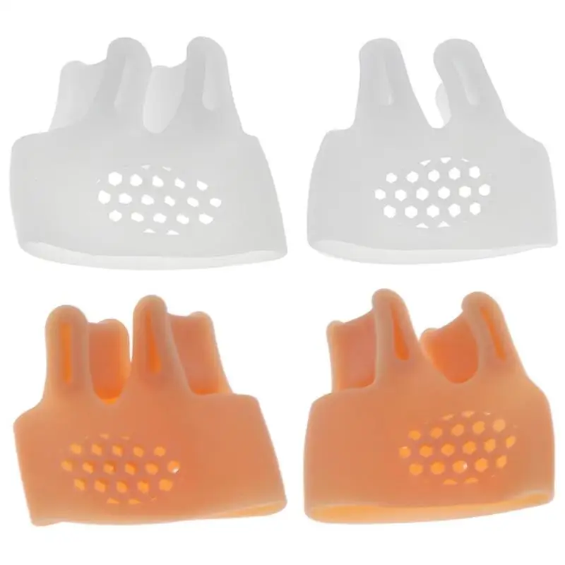 

2pcs Breathable Silicone Gel Shoes Forefoot Pad Orthotic Insoles High Heel Shock Absorption Anti Slippery Feet Toe Rub Wrap