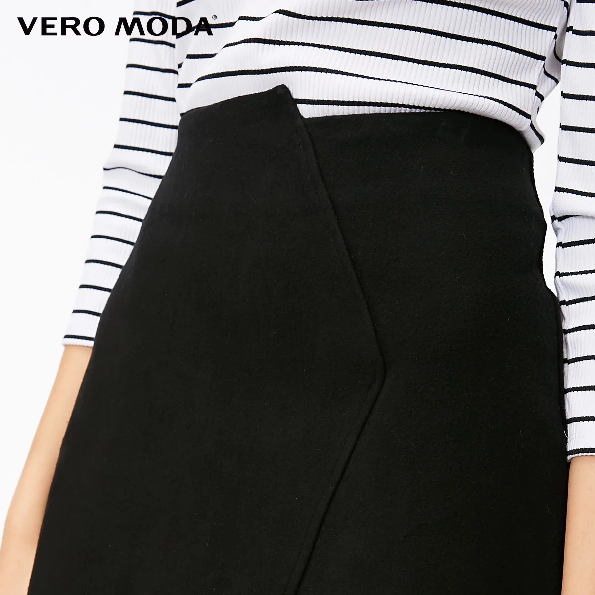 Vero Moda Женская стильная Асимметричная юбка трапециевидной формы на молнии сзади | 31841G504