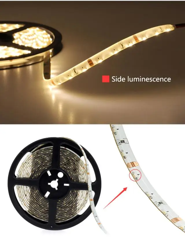 [Seven Neon]5 м ультра яркий 5 мм/8 мм 335 SMD 60 Светодиодный s/m Белый/теплый